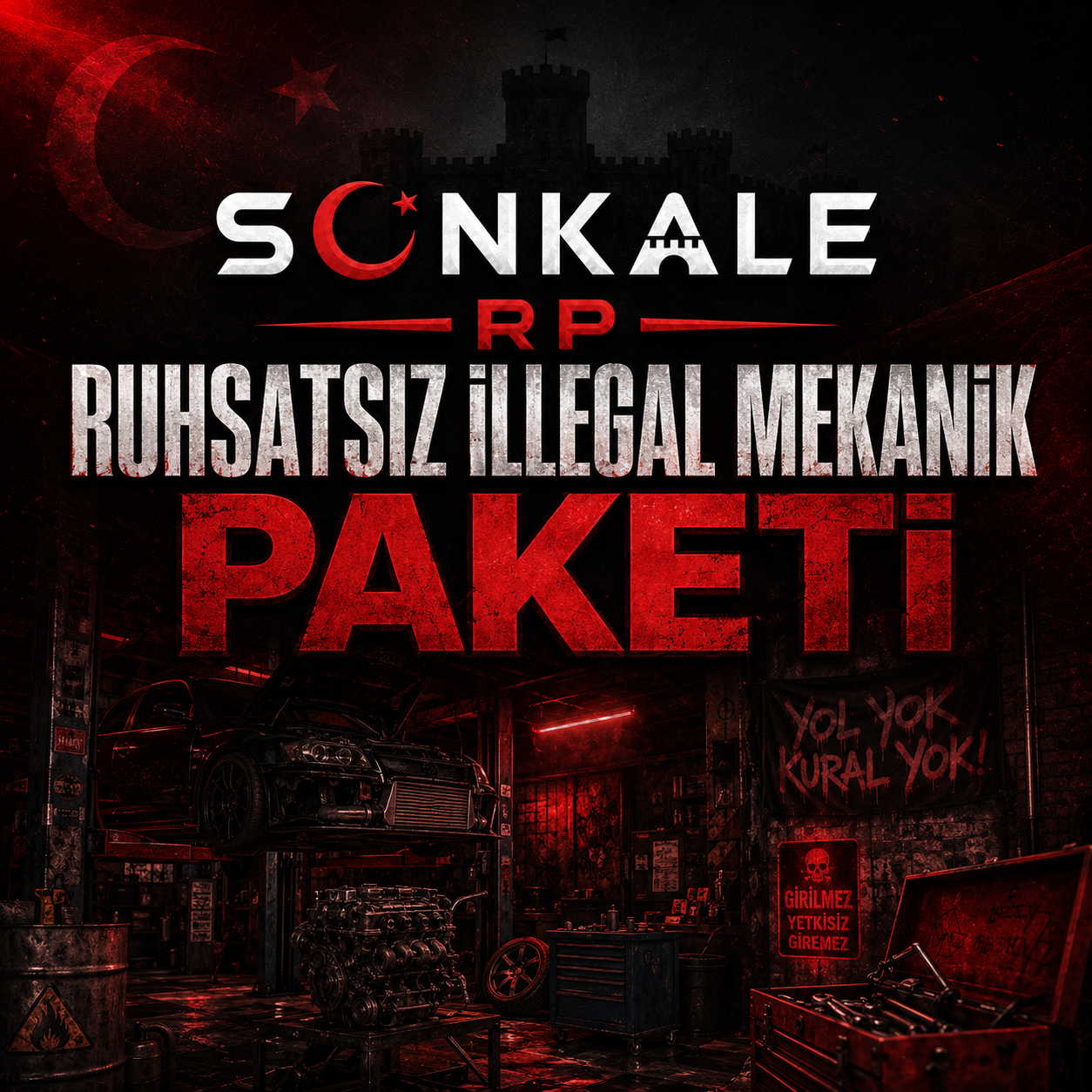 Ruhsatsız İllegal Mekanik Paketi
