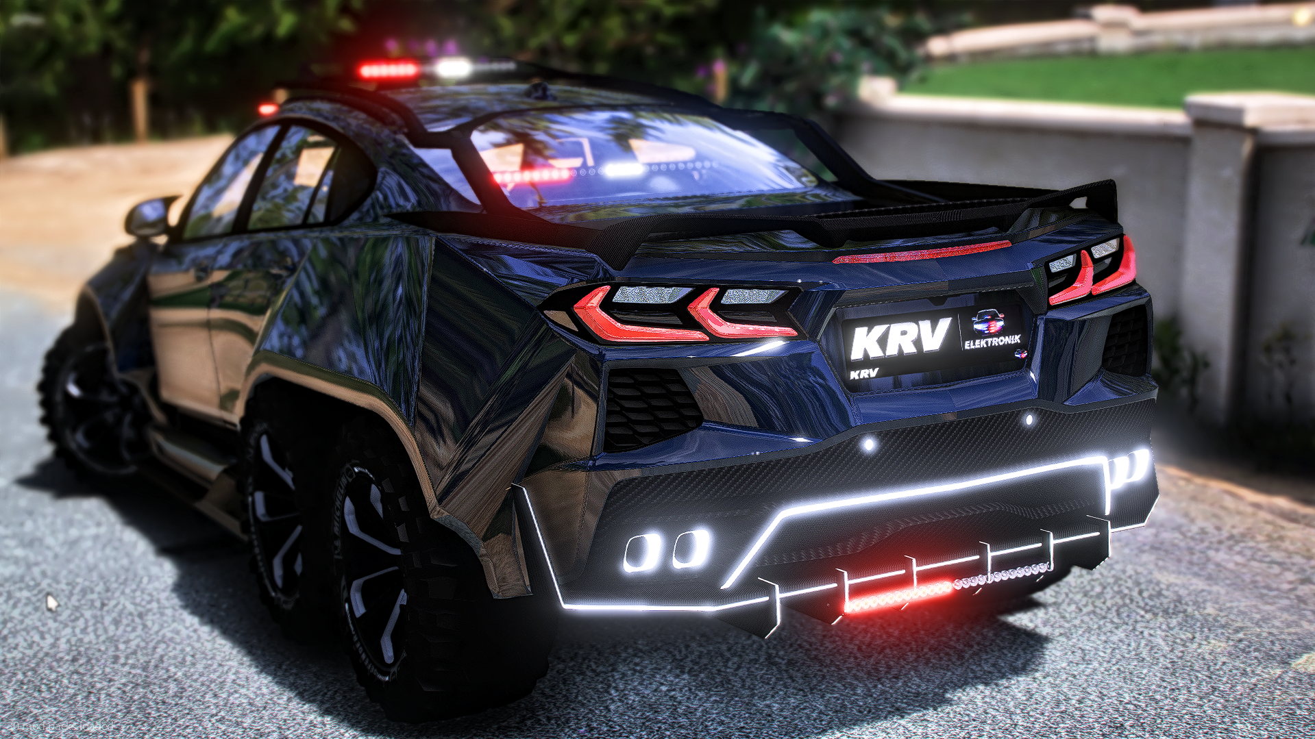 Chevrolet Corvette 6X6 Çakarlı medya 2